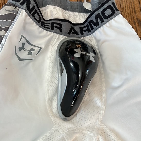 New Under Armour Men's UA Heatgear Gameday Slider Short with Cup 1251896 Medium - Picture 4 of 12